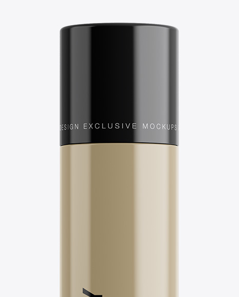 Glossy Bottle With Pump Mockup Glossy Bottle With Pump Mockup