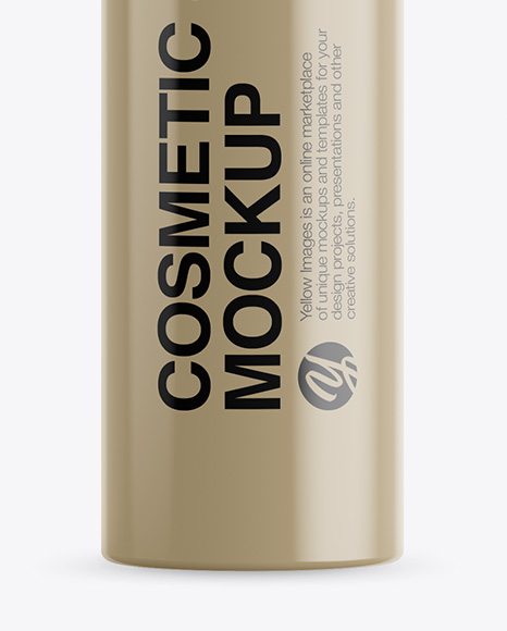 Glossy Bottle With Pump Mockup Glossy Bottle With Pump Mockup
