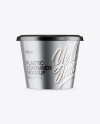 Metallic Plastic Container Mockup