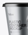 Metallic Plastic Container Mockup