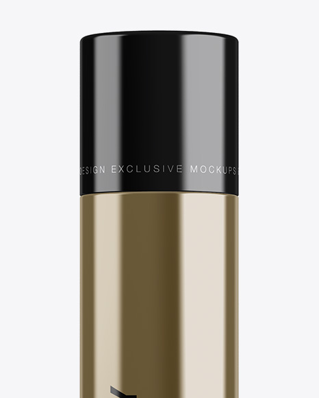 Metallic Bottle With Pump Mockup Metallic Bottle With Pump Mockup