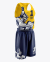 Basketball Kit Mockup - Half Side View