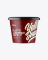 Matte Plastic Container Mockup