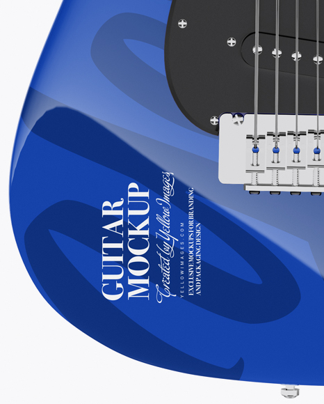 Electric Guitar Mockup - Front View