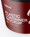 Mattte Plasic Container Mockup - High-Angle Shot