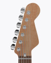 Electric Guitar with Wooden Fingerboard Mockup - Front View