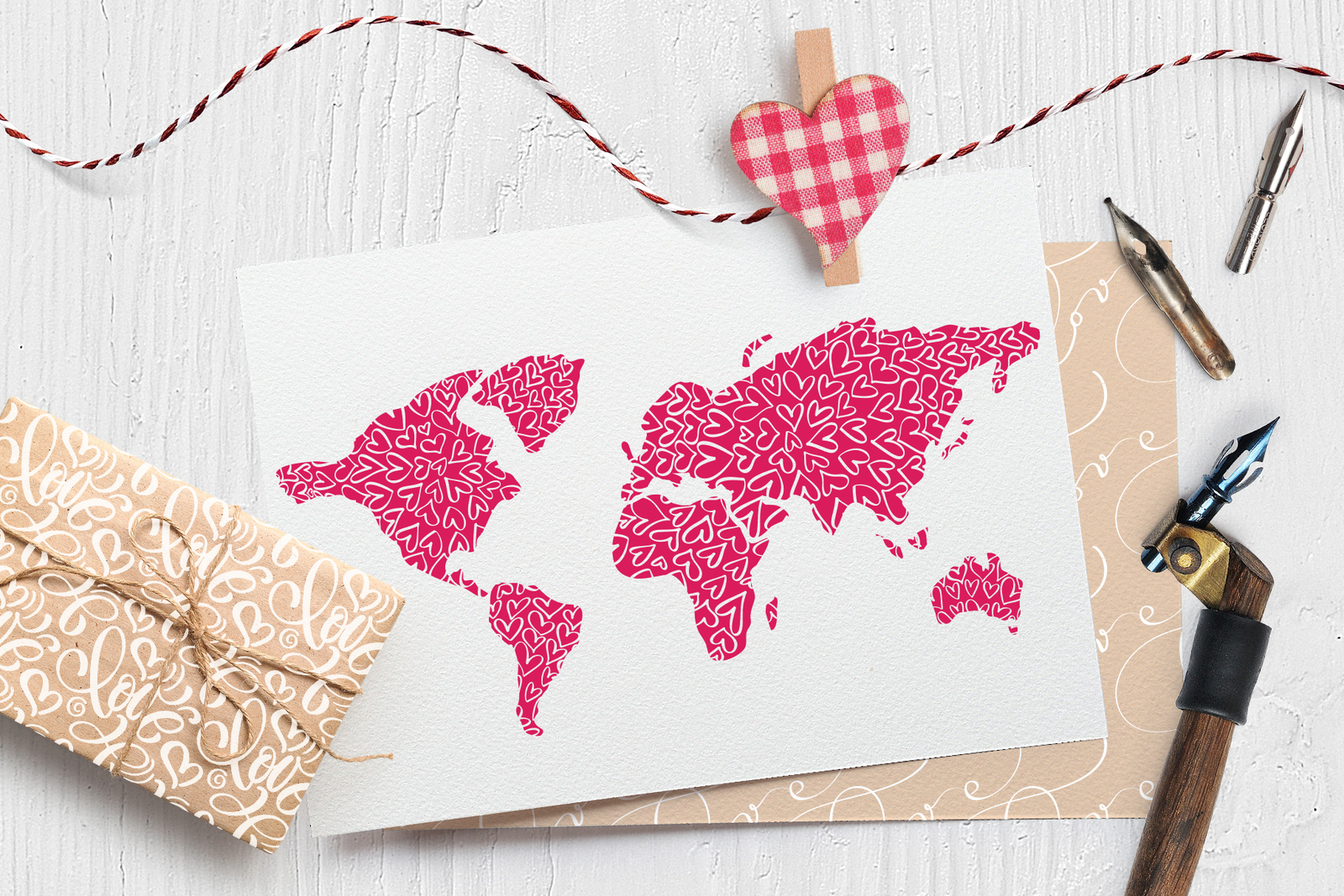 Valentines «I Love You» Vector Photo Overlay Collection Valentines «I Love You» Vector Photo Overlay Collection