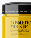 Glossy Cosmetic Jar Mockup Glossy Cosmetic Jar Mockup