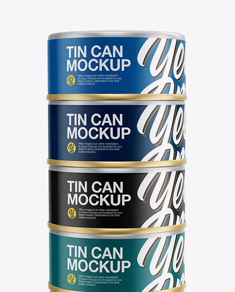 5oz Cans Mockup - Front View