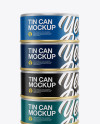 5oz Cans Mockup - Front View