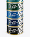 5oz Cans Mockup - Front View