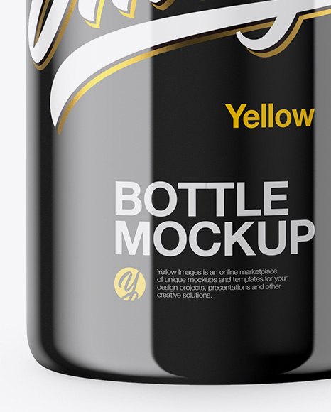 Glossy Plastic Bottle Mockup Glossy Plastic Bottle Mockup