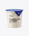 325g Yogurt Cup Mockup - Front View