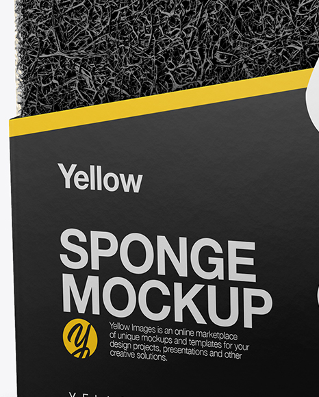 Sponge Mockup - Half Side View Sponge Mockup - Half Side View