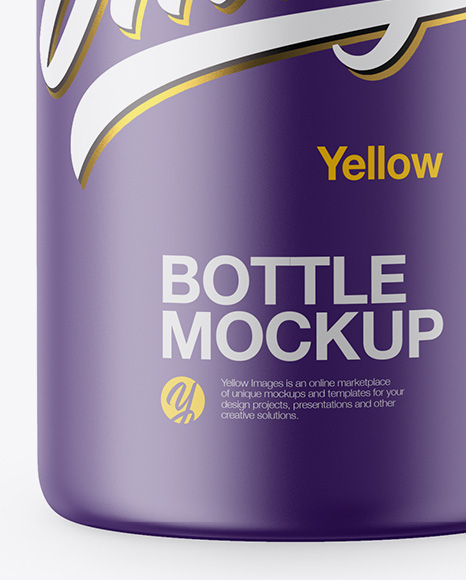 Matte Plastic Bottle Mockup