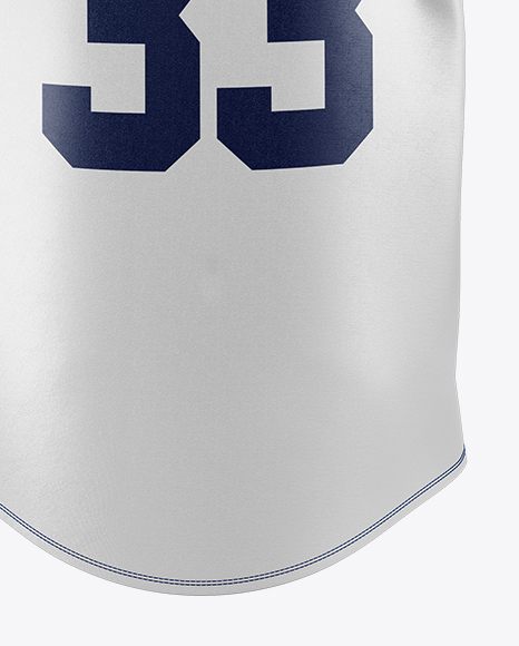 Baseball Sleeveless Shirt Mockup - Back View