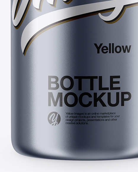 Metallic Plastic Bottle Mockup Metallic Plastic Bottle Mockup