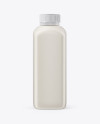 Plastic Milk Bottle Mockup - Front View