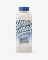 Plastic Milk Bottle Mockup - Front View