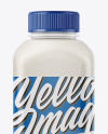 Plastic Milk Bottle Mockup - Front View