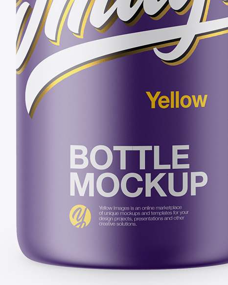 Matte Plastic Bottle Mockup Matte Plastic Bottle Mockup