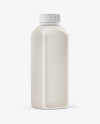 Plastic Milk Bottle Mockup - Half Side View