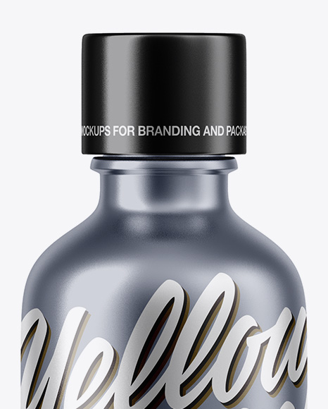 Metallic Plastic Bottle Mockup