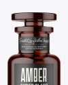 Amber Glass Bottle Mockup