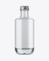 Clear Glass Vodka Bottle Mockup