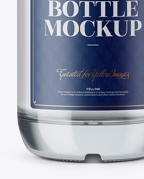 Clear Glass Vodka Bottle Mockup Clear Glass Vodka Bottle Mockup