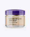 Clear Cosmetic Jar Mockup Clear Cosmetic Jar Mockup