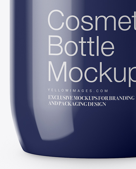 Glossy Cosmetic Bottle Mockup Glossy Cosmetic Bottle Mockup