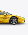 Ferrari 458 Italia Mockup - Side View