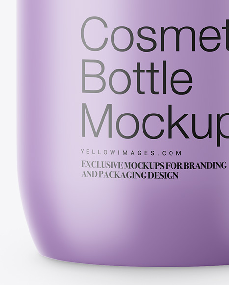 Matte Cosmetic Bottle Mockup Matte Cosmetic Bottle Mockup
