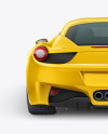 Ferrari 458 Italia Mockup - Back view