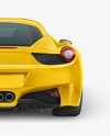 Ferrari 458 Italia Mockup - Back view