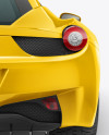 Ferrari 458 Italia Mockup - Back view