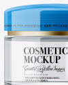 Clear Cosmetic Jar Mockup