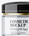 Clear Cosmetic Jar Mockup Clear Cosmetic Jar Mockup