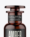 Amber Glass Bottle Mockup