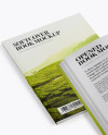 Two Softcover Books Mockup - Half Side View