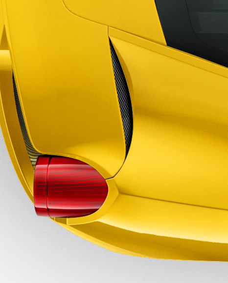 Ferrari 458 Italia Mockup - Top view