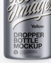 Metallic Bottle With Dropper Mockup