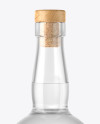 Vodka Bottle with Wooden Cap Mockup