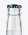 330ml Clear Glass Water Bottle Mockup