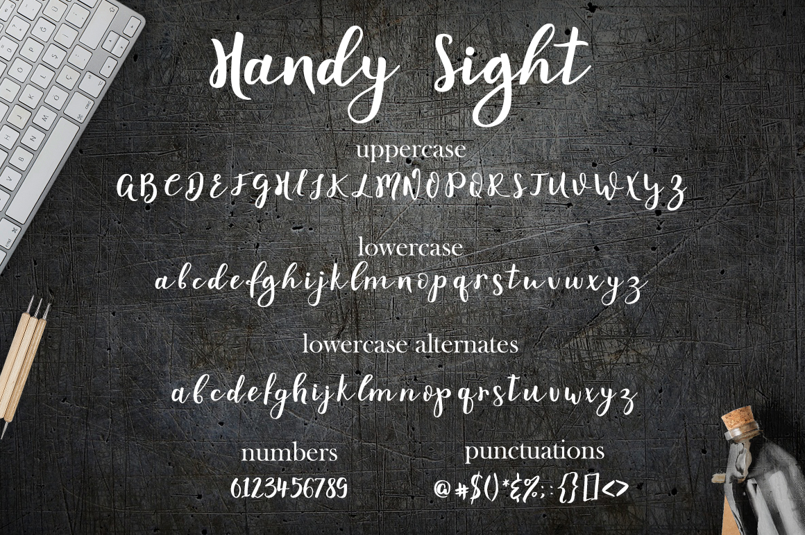 Handy Sight - font