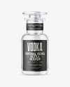 Clear Glass Vodka Bottle Mockup