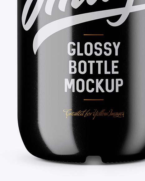 Glossy Ceramic Bottle Mockup