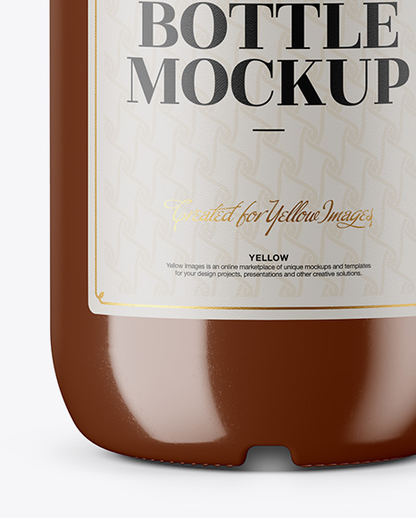Glossy Ceramic Bottle Mockup Glossy Ceramic Bottle Mockup