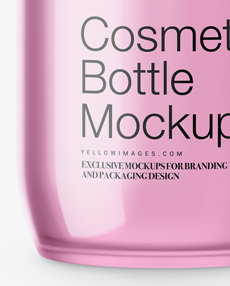 Frosted Cosmetic Bottle Mockup